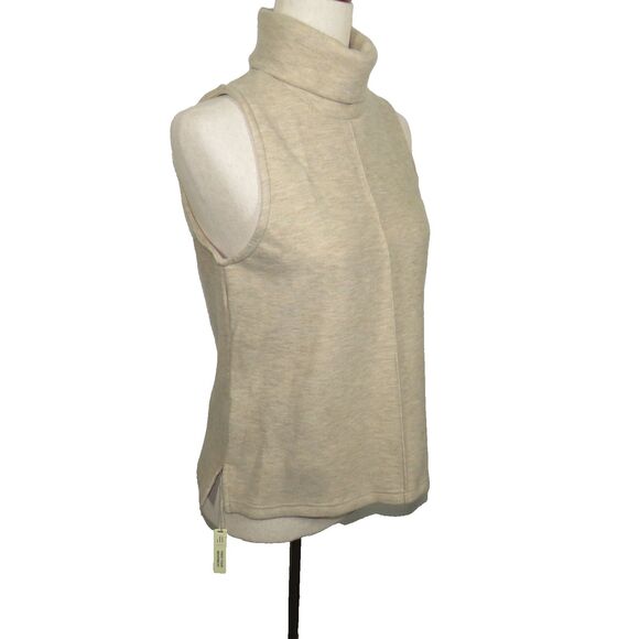 OGL FuzzLuxe Wool Blend Soft Cozy Heavyweight Sleeveless Turtleneck Top Sz Large - Picture 7 of 9